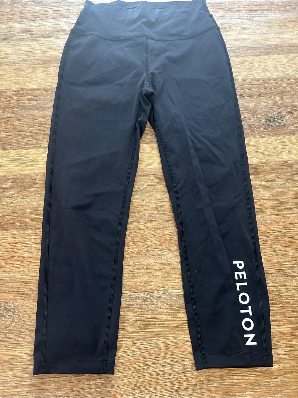 Peloton Black Leggings with Vertical Logo small